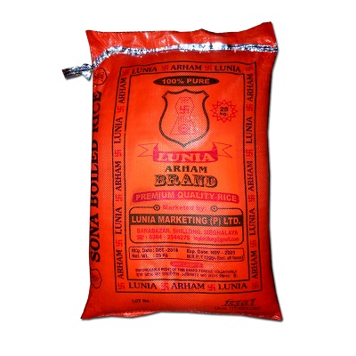 Arham Sona Boiled Rice, 25kg.